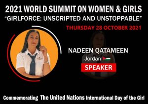 Captain Nadeen Qatameen - 2021 World Summit on Women & Girls - Girlforce - Unscripted and Unstoppable