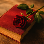Red Rose and Book